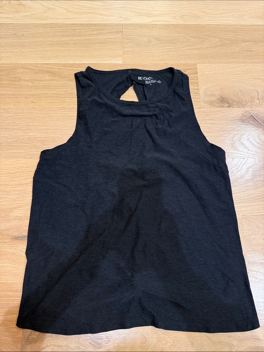 Beyond Yoga Black Keyhole Racerback Tank